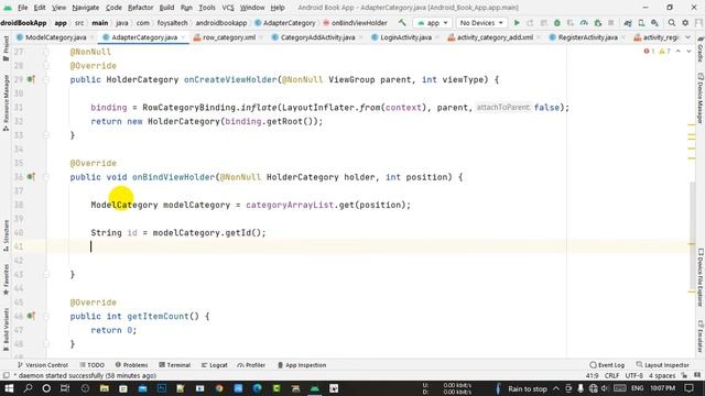 Book App Firebase | 06 Show Book Category & Delete | Android Studio | Ict Foysal | Java смотреть онлайн