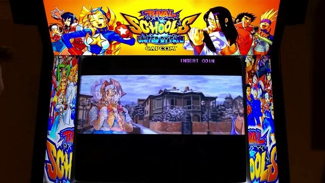 Rival Schools: United by Fate Arcade Cabinet MAME Playthrough w/ Hypermarquee смотреть онлайн