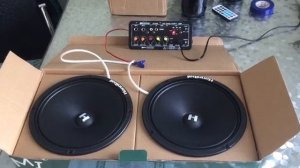 Колонки автомобильные  20 см Deaf Bonce Hannibal HM-8E автоакустика Alphard. Делаем блютуз колонку