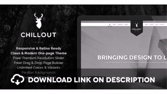 Chillout - Parallax One-Page WordPress Theme Free Download смотреть онлайн