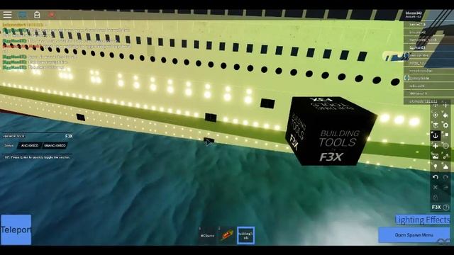 The sinking of the black Titan (part 1) Roblox Tiny-ships смотреть онлайн