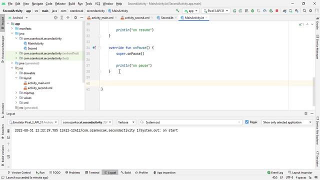 Android Mobil Programlama Dersleri Kotlin #24 Kotlin Activity Lifecycle - Aktivite Yaşam Döngüsü смотреть онлайн
