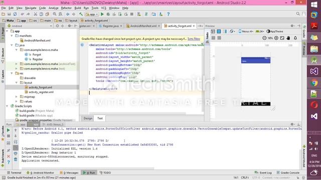 Forgot Password Update Android PHP JSON смотреть онлайн