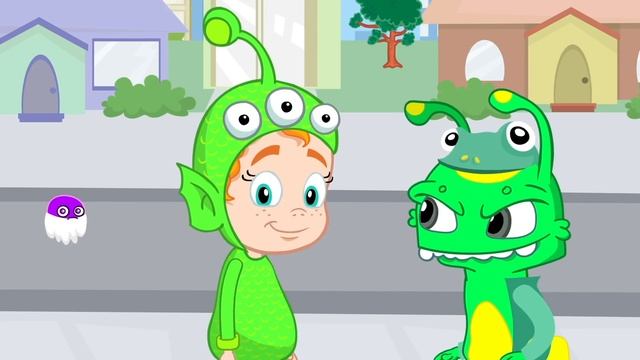 Groovy The Martian & Phoebe - Phoebe dresses up as a mermaid to find Baby Shark and sing together! смотреть онлайн