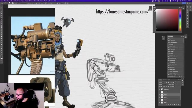 POLYCOSM LIVE | First Official Stream (Sketching A Character Prop In Photoshop) смотреть онлайн