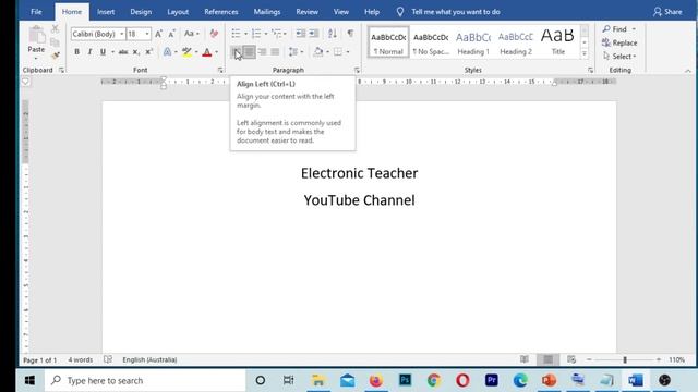 Align text left and right on same line | Microsoft Word смотреть онлайн