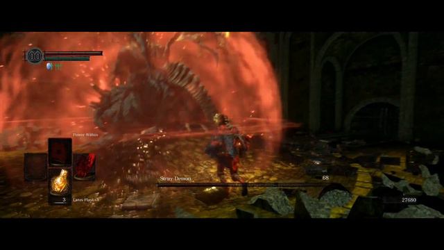 SL1 +Restrictions - Fight 16 - Stray Demon - Dark Souls Remastered смотреть онлайн
