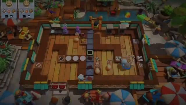 Overcooked 2 - Surf’n’Turf 2-4 - Bowl Throw Trick