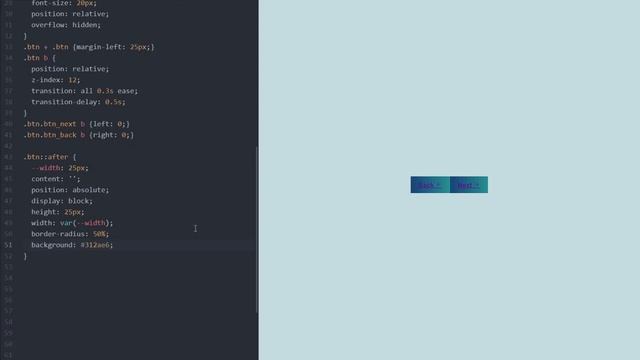 АНИМИРОВАННАЯ HTML Кнопка вперёд и назад ТОЛЬКО на CSS | Animated CSS button hover effect смотреть онлайн
