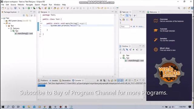 Java Program to print word смотреть онлайн