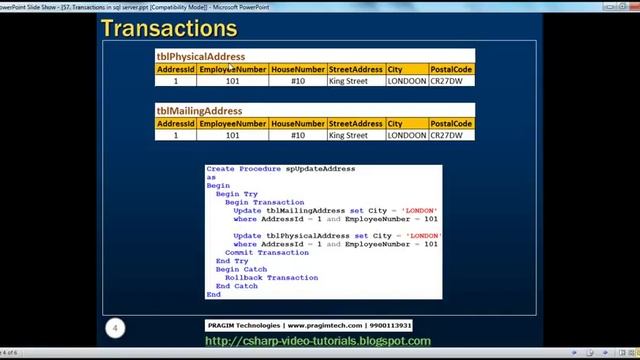 Part 57 Transactions in sql server смотреть онлайн