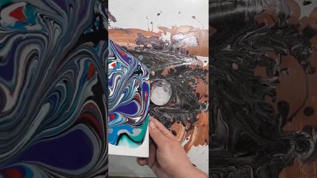 #SHORTS ! Покраска мраморным рулоном