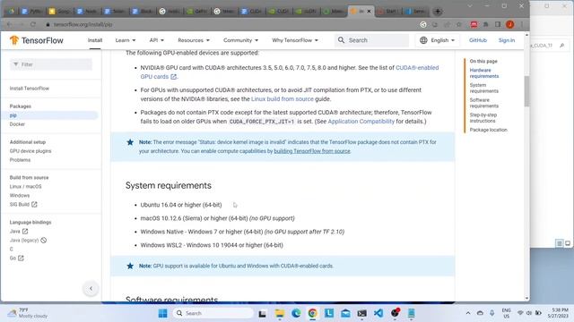 Instalación de Tensorflow y PyTorch con CUDA en Windows 11 смотреть онлайн