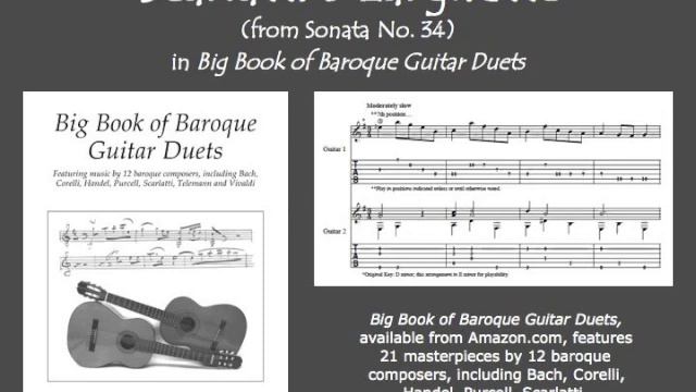 Scarlatti's Larghetto (from Sonata No. 34) for guitar duet смотреть онлайн