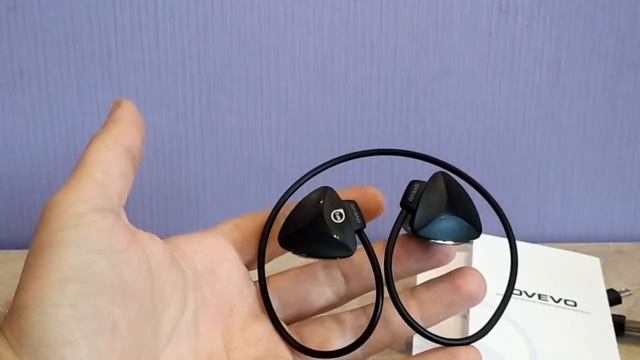 OVEVO SH03B - Беспроводная гарнитура для занятий спортом, краткий обзор смотреть онлайн