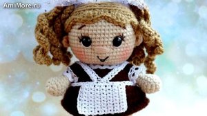 Амигуруми: схема Малышка Школьница | Игрушки вязаные крючком