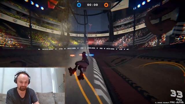 How I Game: Gold medalist speed skater Steven Bradbury demos Roller Champions смотреть онлайн