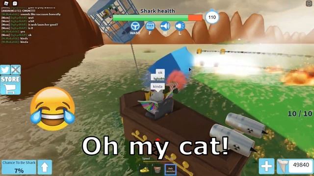 Halloween update - SharkBite (Roblox)! смотреть онлайн