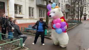 мишка на день рождения москва