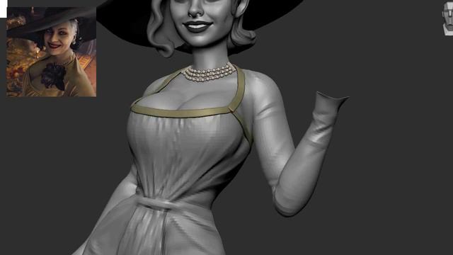Lady Dimitrescu | Speed Sculpt Zbrush