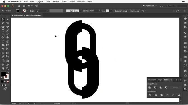 How to Create a Chain Link Icon in Adobe Illustrator CC (Fast) смотреть онлайн