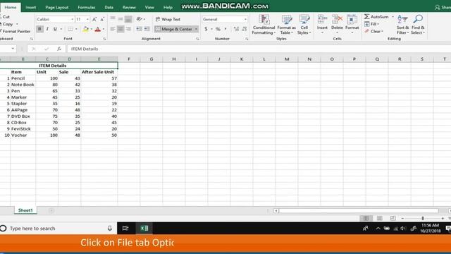 Class 5: MS Excel Working with Worksheet 1 смотреть онлайн