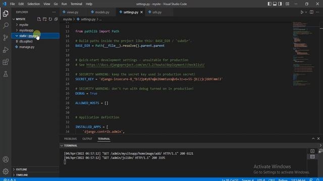 models and static files for our first web app part 4 смотреть онлайн