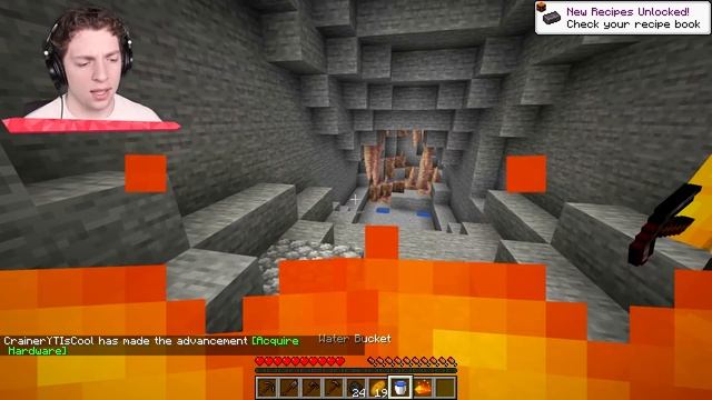Minecraft but everything I touch turns to lava (upgraded) смотреть онлайн