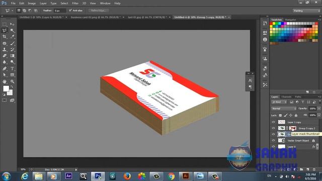 Photoshop Tutorial | how to create Business Card Mockup | Hindi /urdu смотреть онлайн