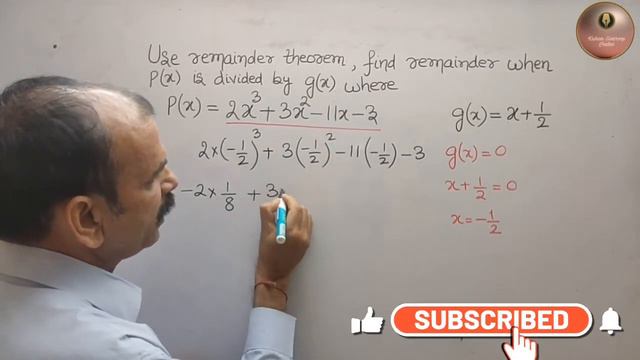 Use remainder theorem, find remainder of when g(x) divides g(x). As p(x)=2x^3+3x^2-11x-3, g(x)=x+1/ смотреть онлайн