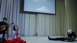 Инсценировка военной песни - 9Б класс