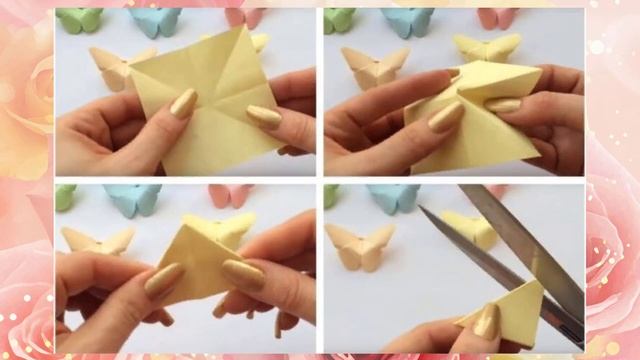 РАЗНОЦВЕТНАЯ БАБОЧКА ИЗ СТИКЕРОВ смотреть онлайн