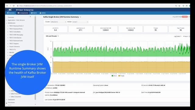 Monitor Kafka | RTView смотреть онлайн