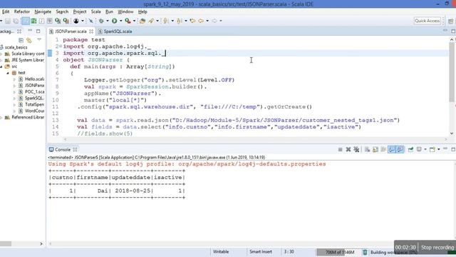 Week 7 1 Part 3 SparkJSONParser смотреть онлайн