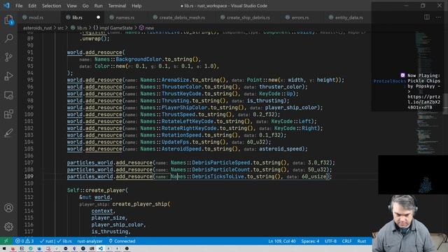 Asteroids part 9 - Deleting Entities смотреть онлайн