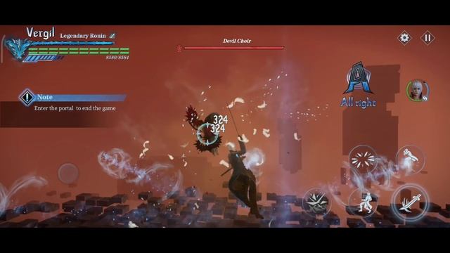 Vergil Legendary Ronin Character Skill Tutorial । DEVIL MAY CRY: Peak Of Combat । смотреть онлайн