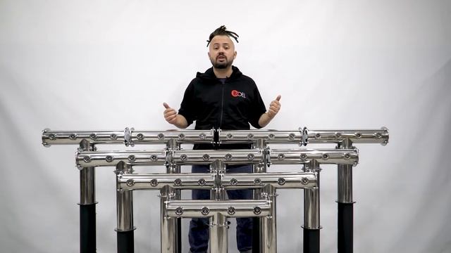 Пивная колонна «Терра» на 4 пивных крана (Хром)