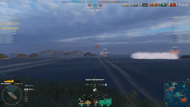 CANARIAS! НЕСЛАДКАЯ ИСПАНСКАЯ ХАЛЯВА! ОБЗОР WORLD OF WARSHIPS смотреть онлайн