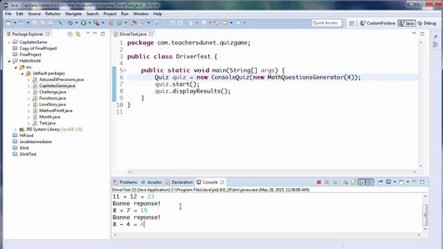 JAVA (Intermédiaire) - 42 - TP Quiz (Introduction) смотреть онлайн