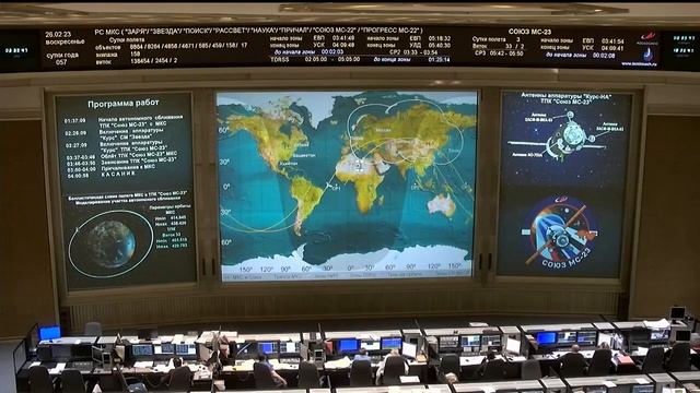 Soyuz MS 23 International Space Station Docking