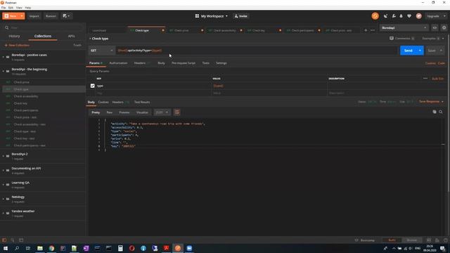 Использование Postman для тестирования API смотреть онлайн