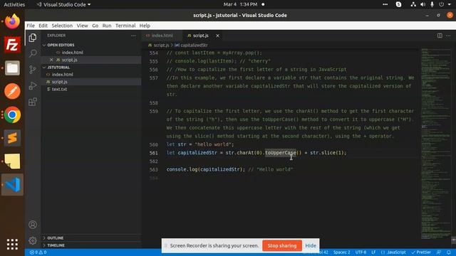 How to capitalize the first letter of a string in JavaScript смотреть онлайн