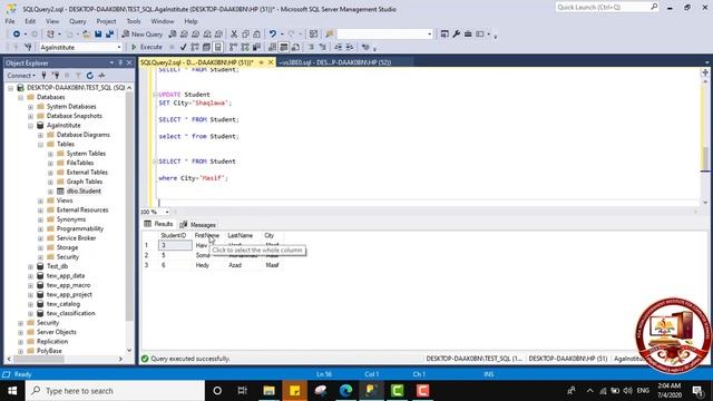 SQL Server-Fifth Stage 3 смотреть онлайн