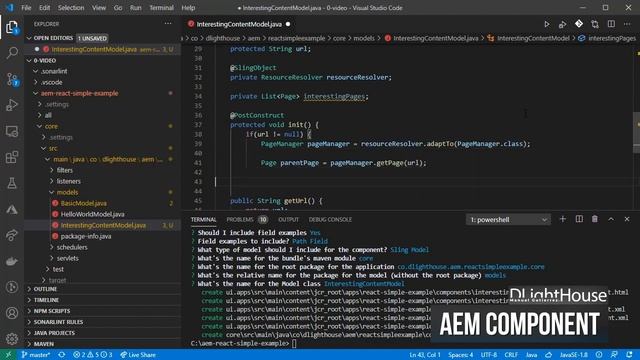 How to create simple AEM Reactjs navigation SPA component смотреть онлайн
