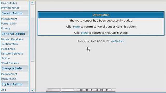 Censoring words in PHPBB смотреть онлайн