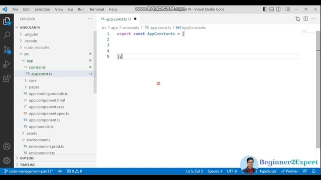 Part 13 - Angular Code Refactoring P1 | Code Improvement | Constants Refactoring смотреть онлайн