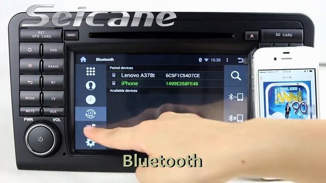 1024*600 2005 2008-2012 Mercedes Benz ML Class W164 Android 4.4 Sound System With Radio USB SD AUX