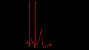 Футаж пульсация ритм сердца Footage pulsation heart rate