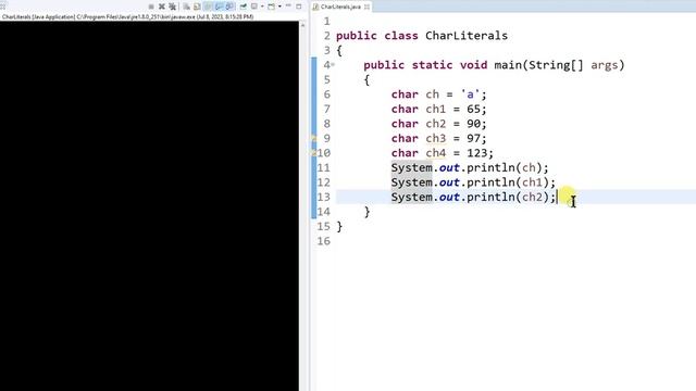 Character Literals смотреть онлайн