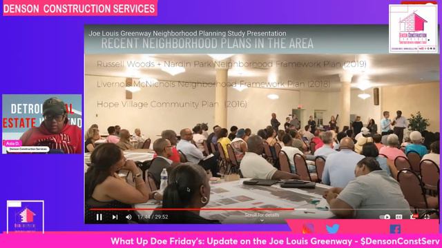 What Up Doe Friday's: Update on Joe Louis Greenway | Denson Construction Services смотреть онлайн